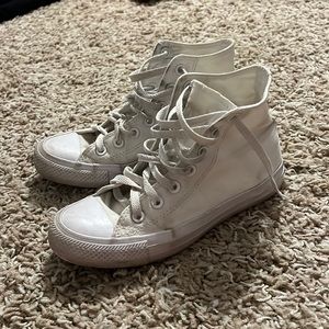 all white converse